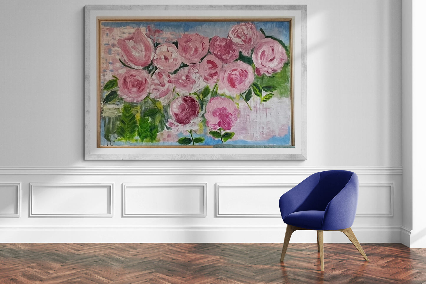 Peonies view