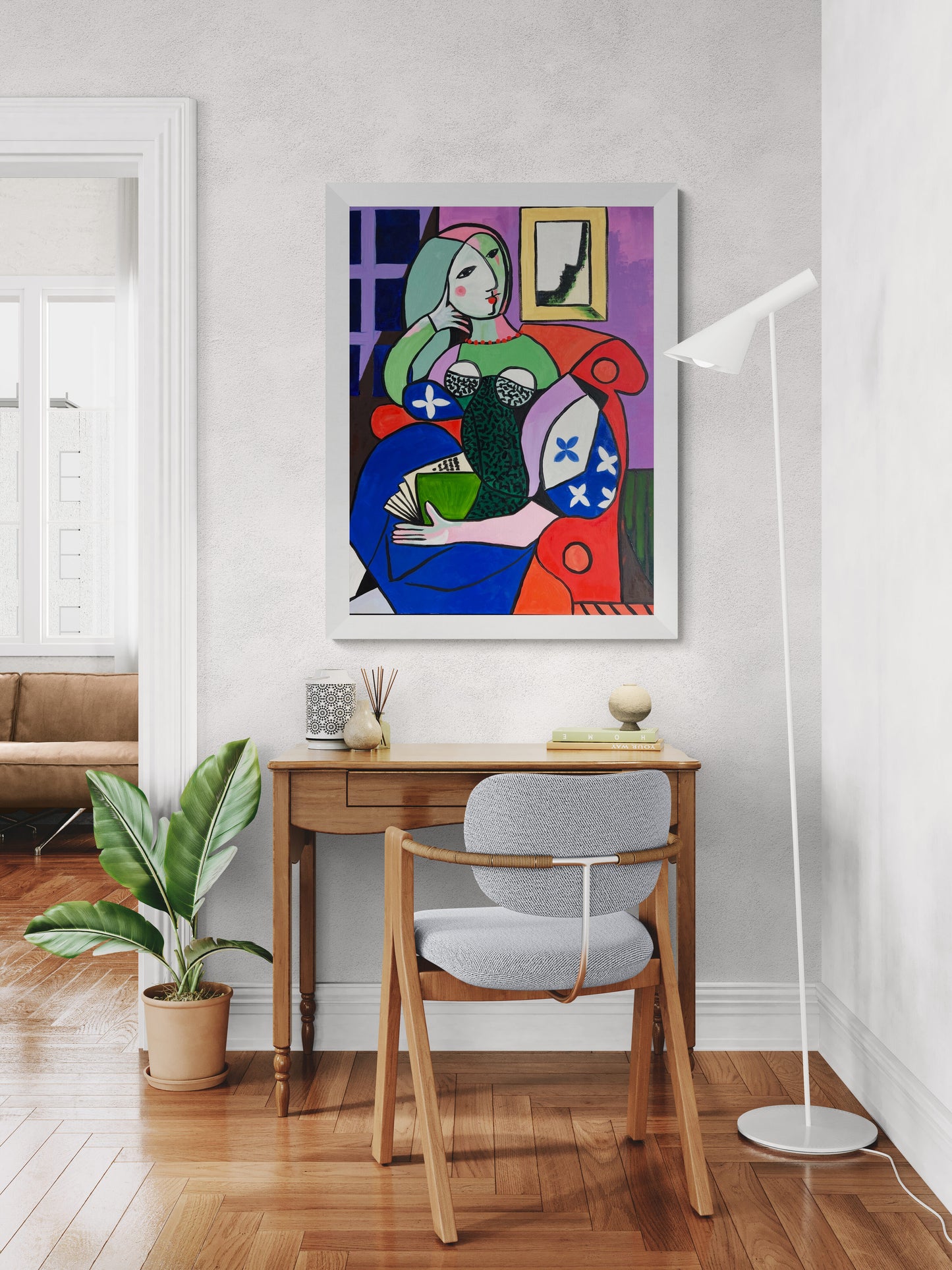 Woman with book, After Picasso