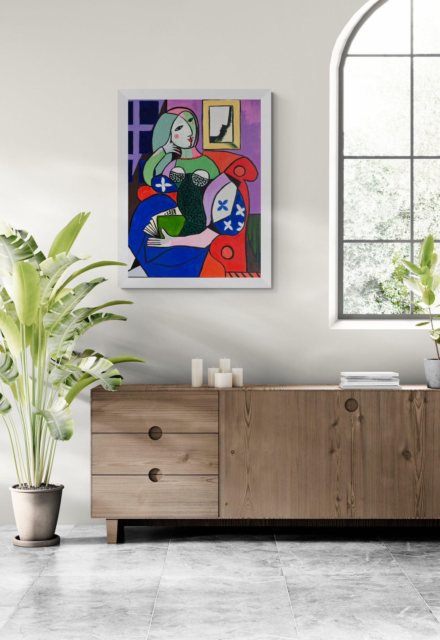 Woman with book, After Picasso