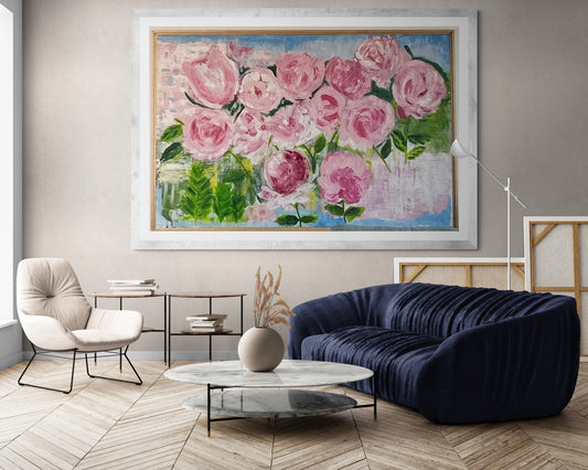 Peonies view