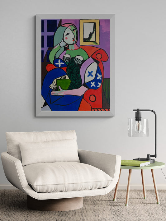 Woman with book, After Picasso